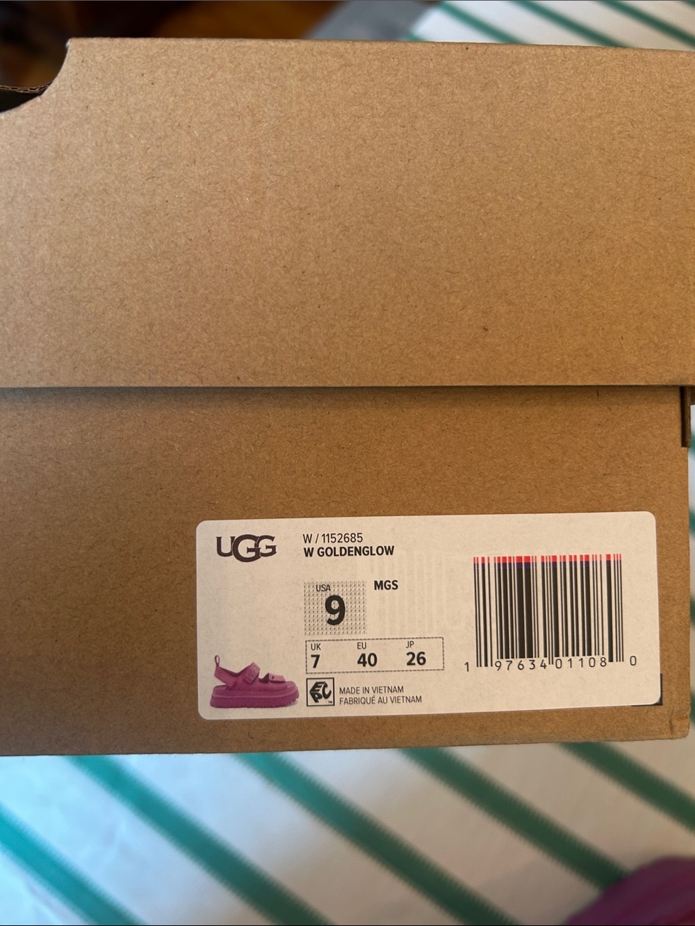 UGG Pink Platform Sandal - Picture 9 of 10